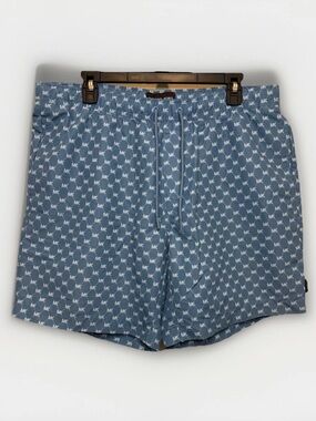 Michael Kors Men’s Blue Logo Swim Trunks XL  (NWOT)